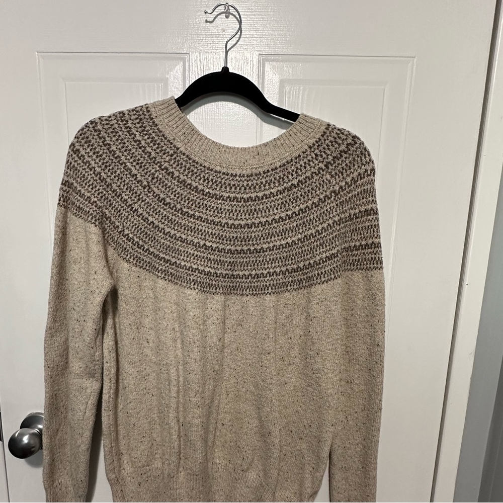 Cozy Cream Patterned Sweater